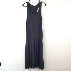 James Perse Gray Sleevless Midi Dress